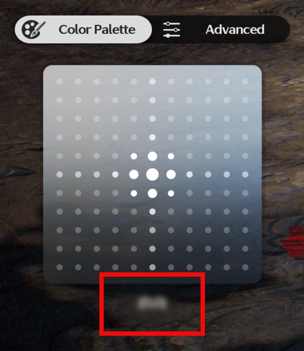 Color Palette coordinate guide